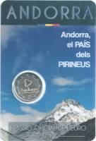 (07) Монета Андорра 2017 год 2 евро "Страна в Пиренеях"  Биметалл  Блистер